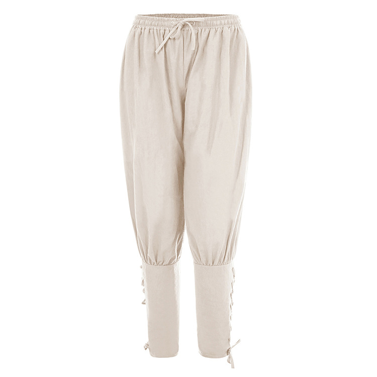 Déguisement viking pantalon Décontracté beige