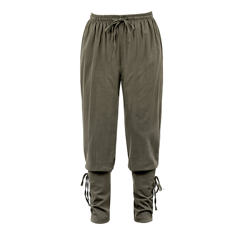 Déguisement viking pantalon Décontracté kaki
