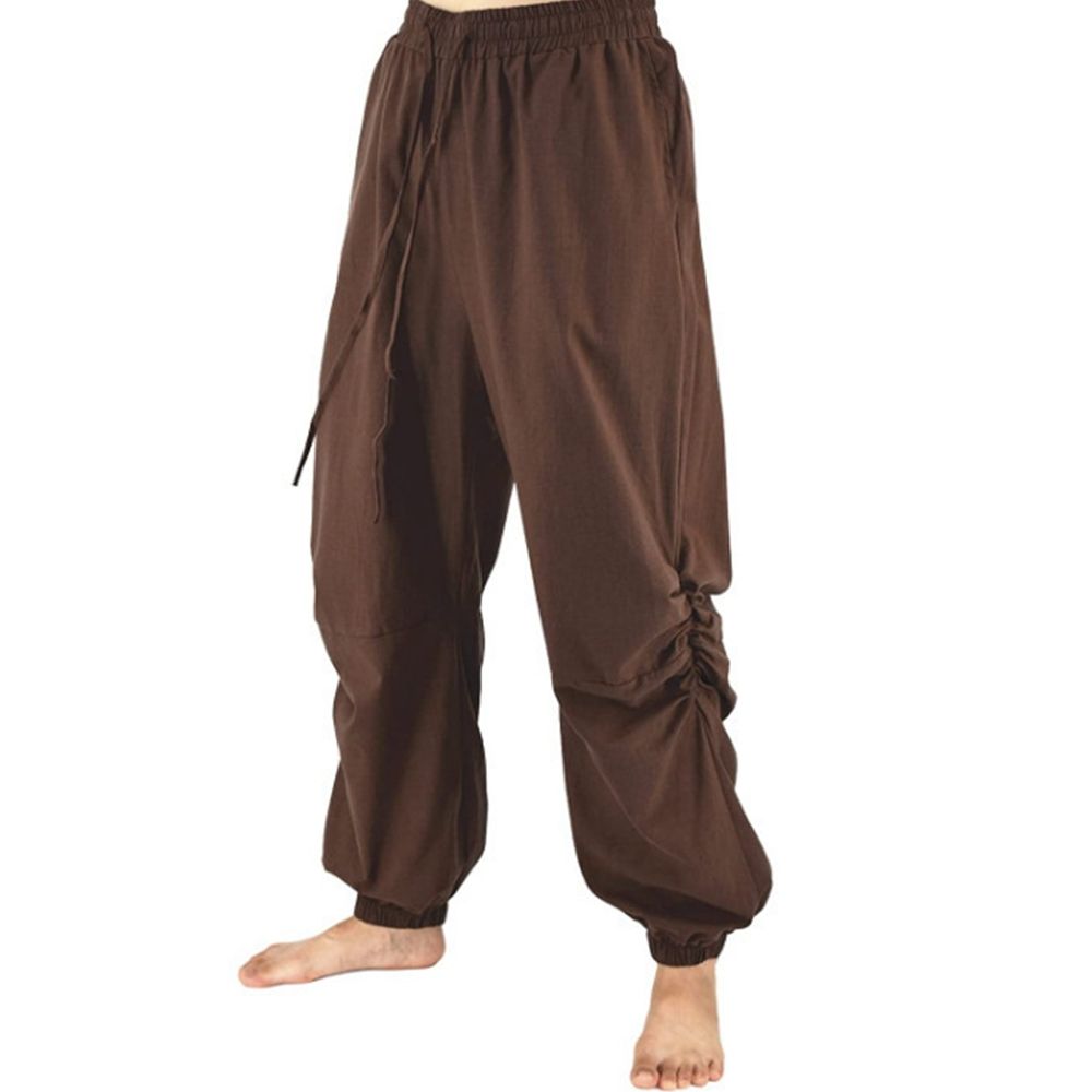 Déguisement viking pantalon de guerrier marron