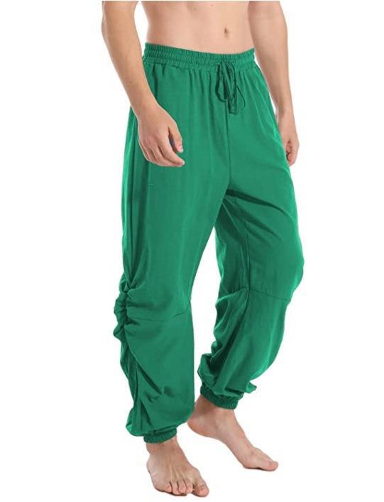 Déguisement viking pantalon de guerrier vert