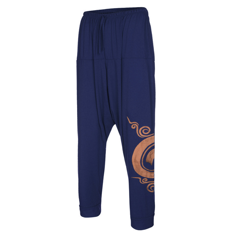 Déguisement viking  pantalon en coton bleu