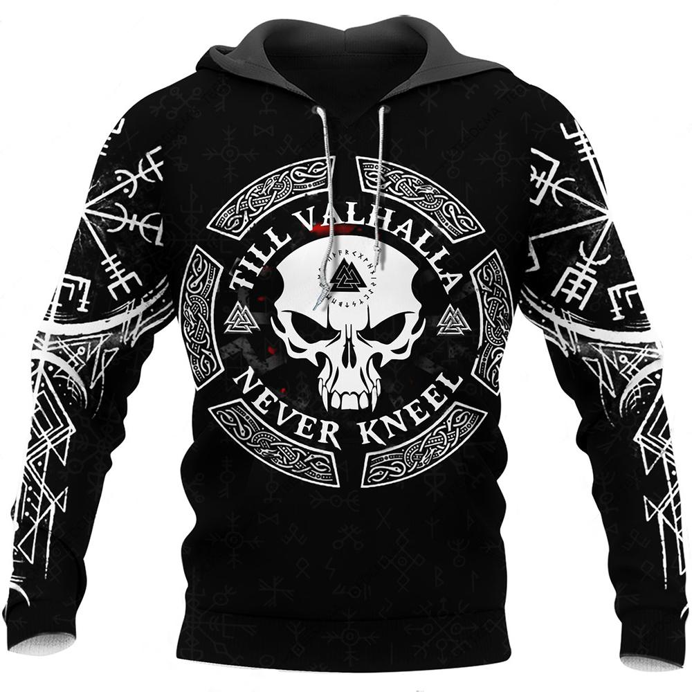 Hoodie viking Crâne de Guerrier
