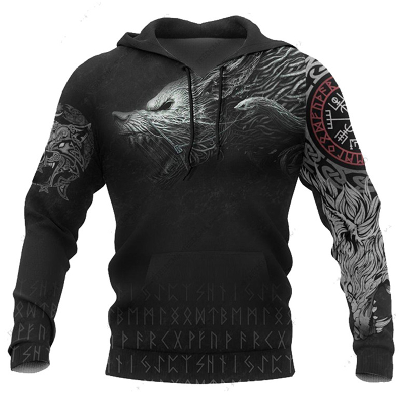 Hoodie viking Loup Légendaire