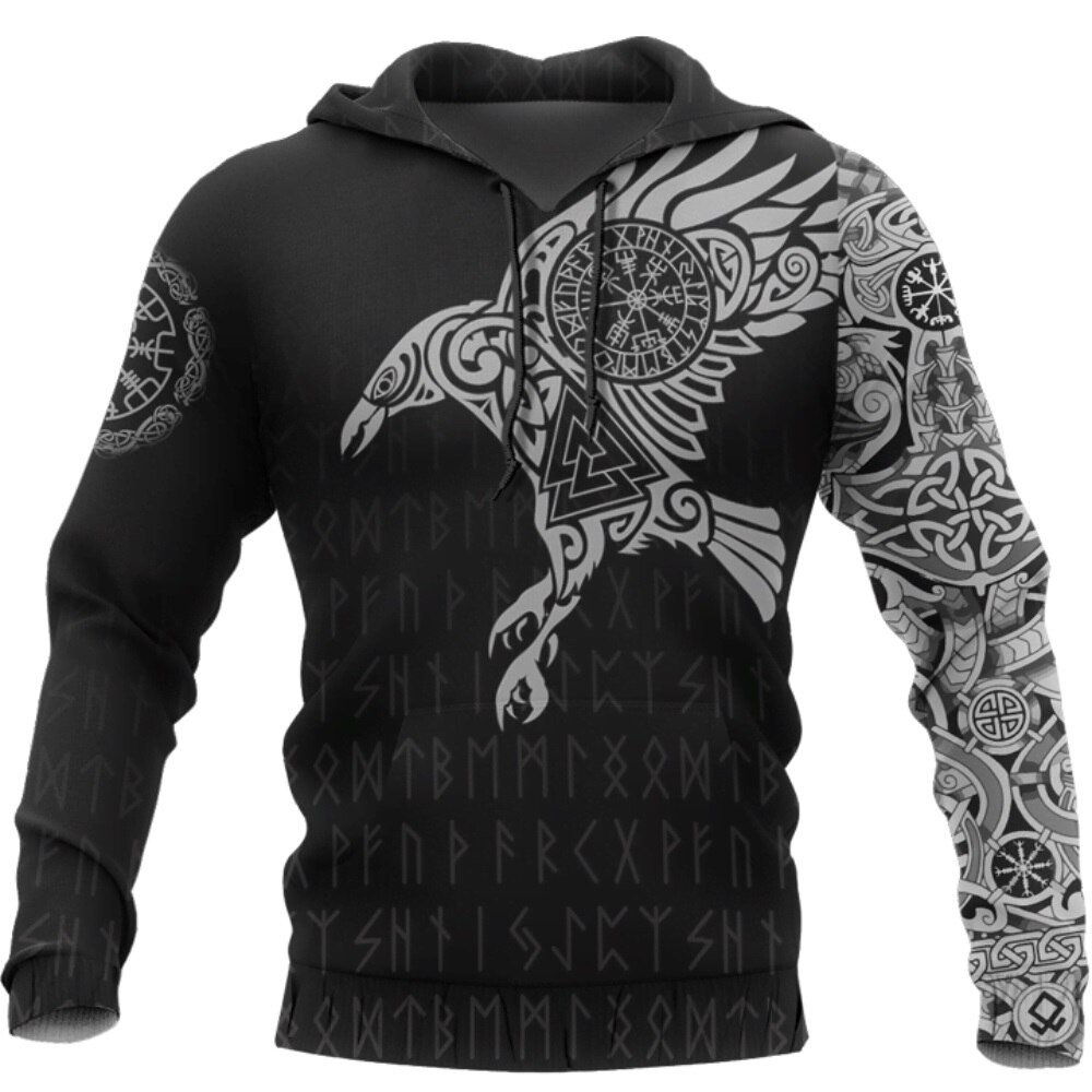 Hoodie viking Symboles Sacrés d'Odin
