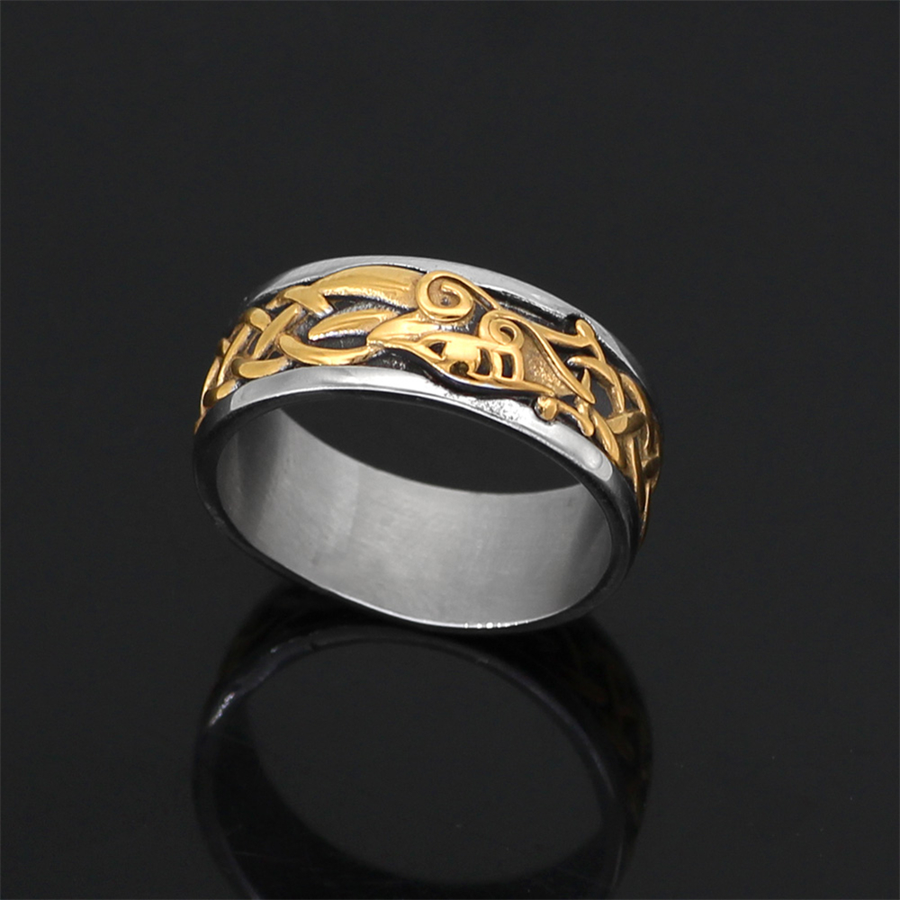 Bague viking Jörmungandr — vue 3