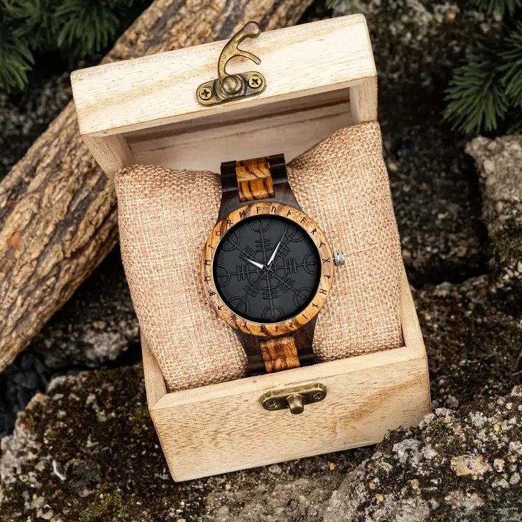 Montre en Bois Vegvisir — vue 2