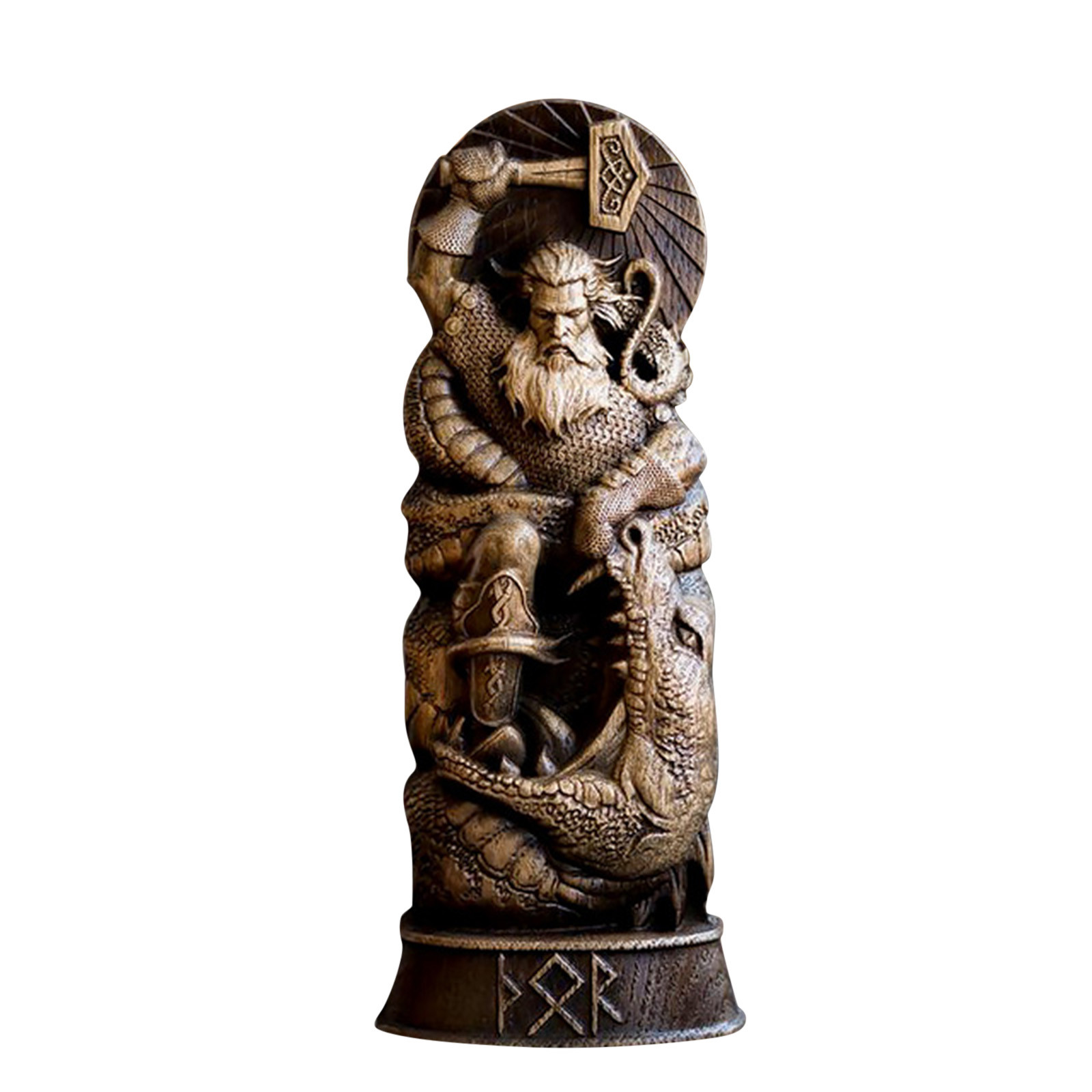Statuette viking dieux en résine Thor