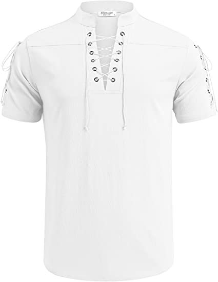 T-shirt Viking à manches courtes blanc