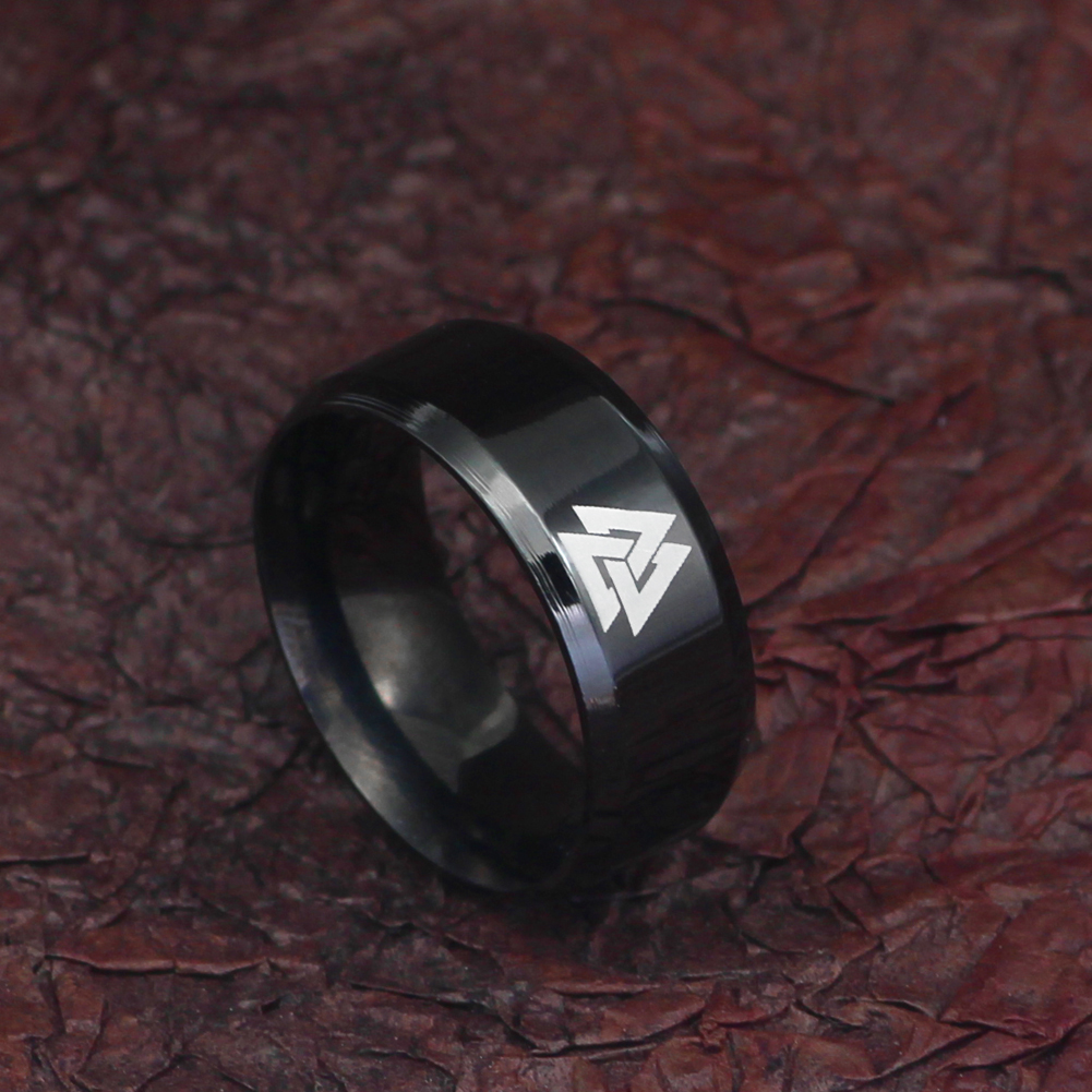 Bague Viking Valknut — vue 3