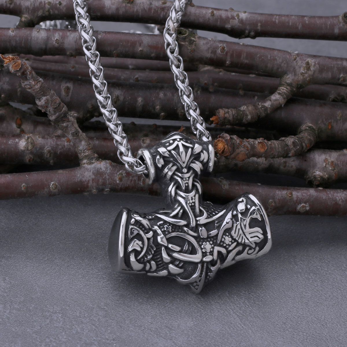 Collier viking marteau de Thor — vue 3