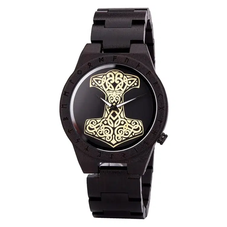 Montre en Bois Mjolnir