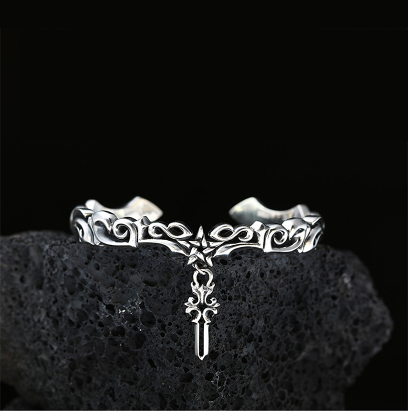 Bracelet viking argenté — vue 3