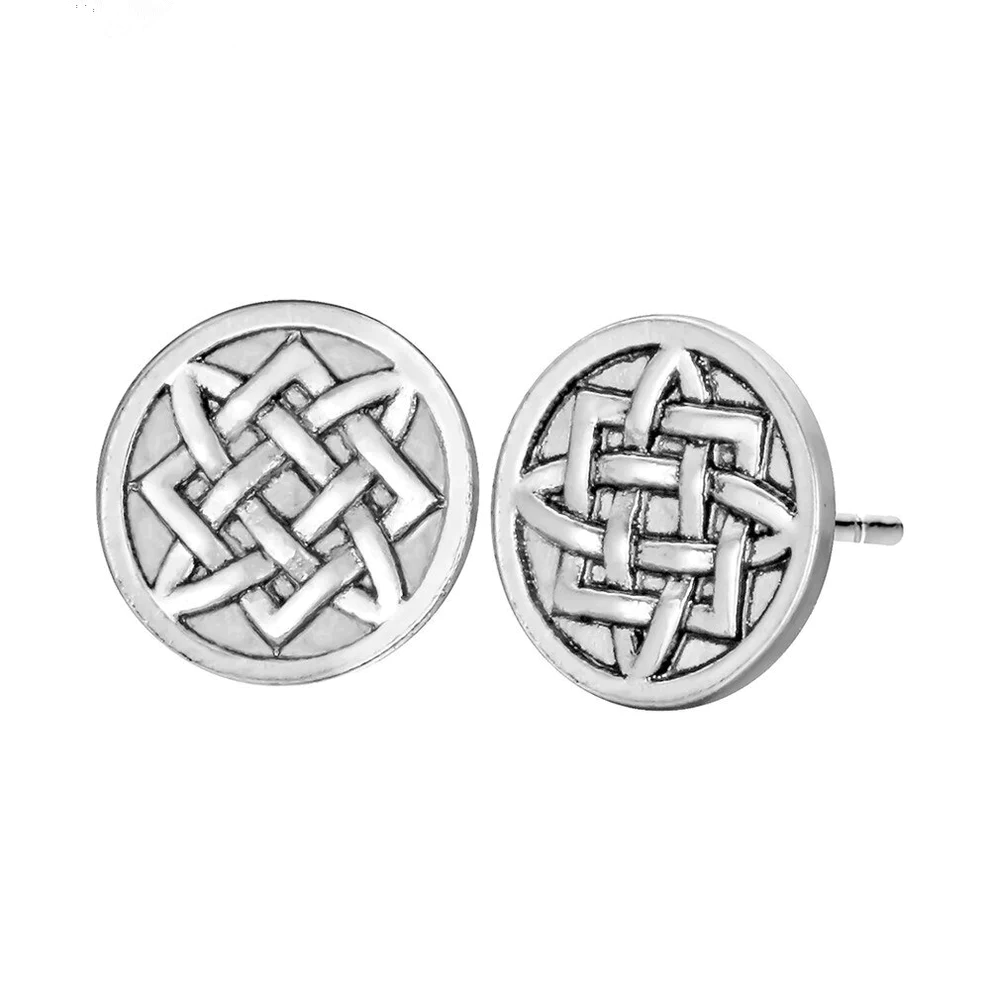 Boucles d'Oreilles Viking Gungnir Argentées