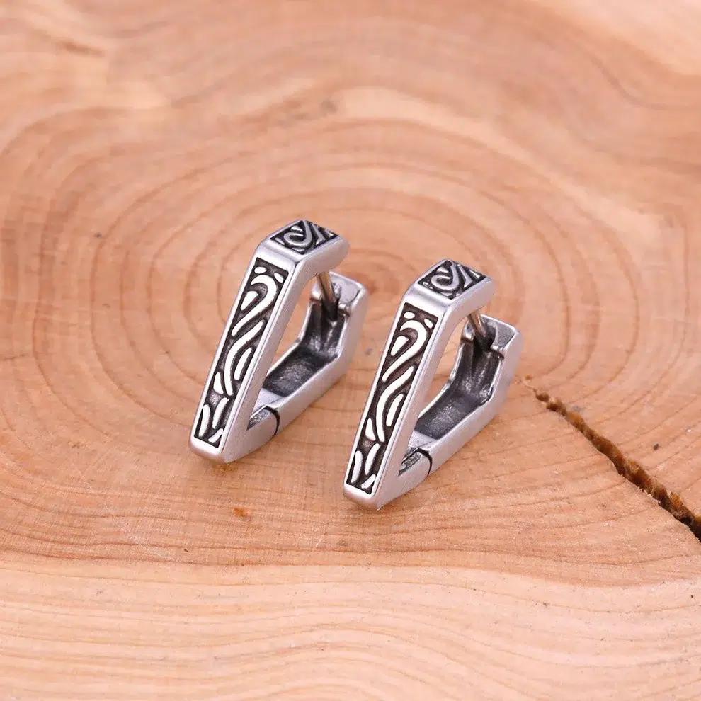 Boucles d'Oreilles Viking Triangulaires