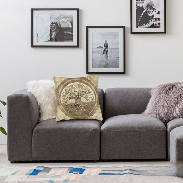 Coussin Viking Arbre du Midgard — vue 2