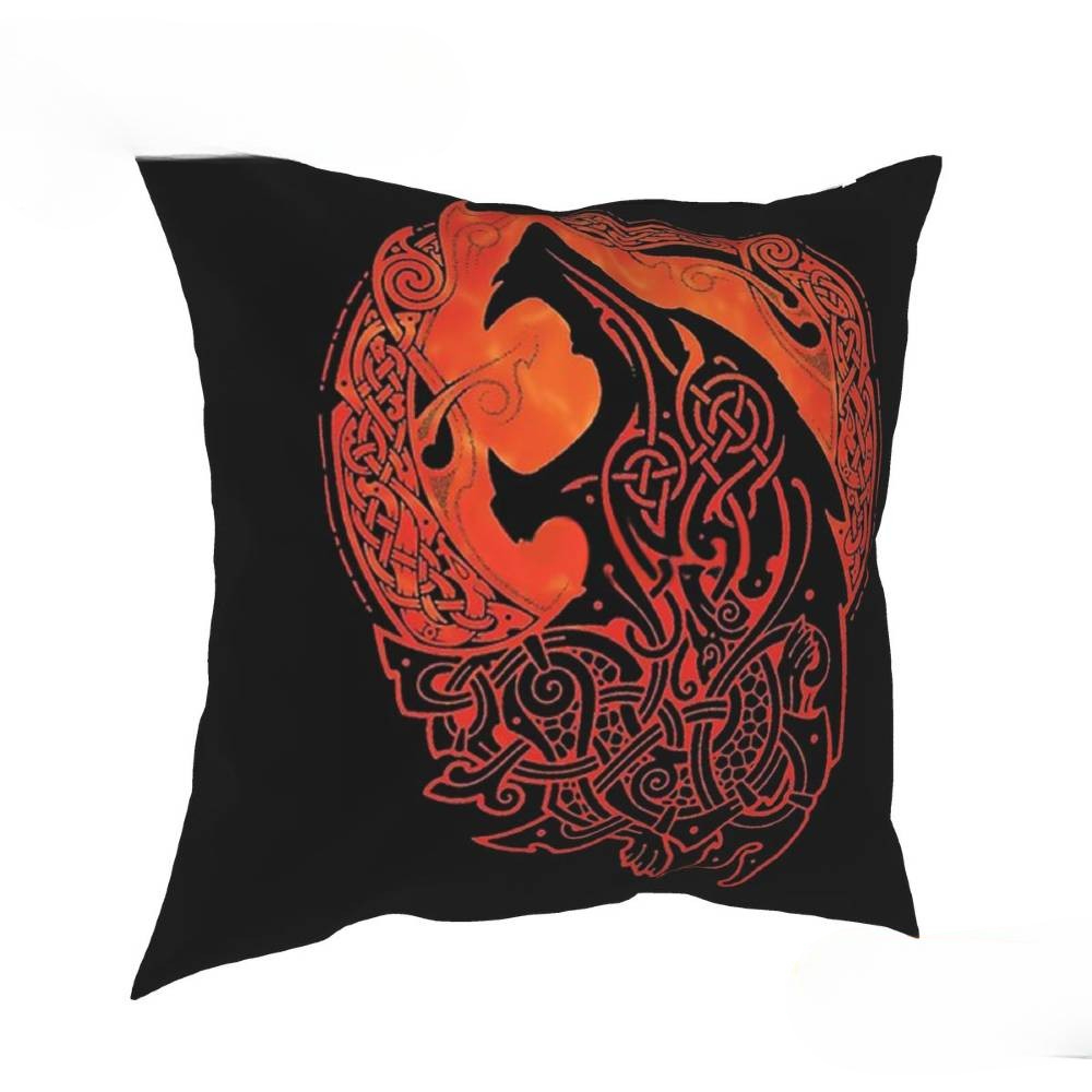 Coussin Viking Loup Fenrir