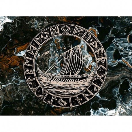 Drapeau Viking Drakkar — vue 3