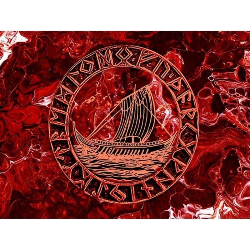 Drapeau Viking Drakkar — vue 2