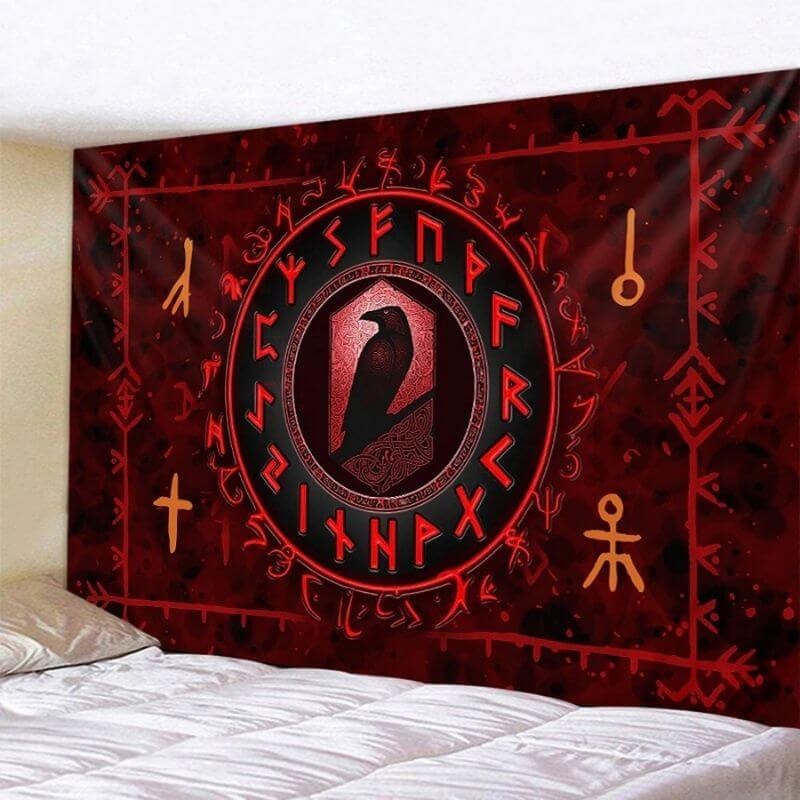 Drapeau Viking Hugin et Munin