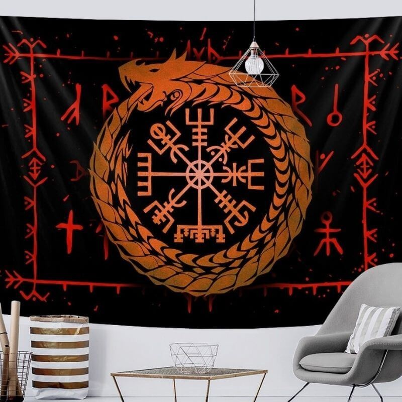 Drapeau Viking - Serpent Jörmungand — vue 2