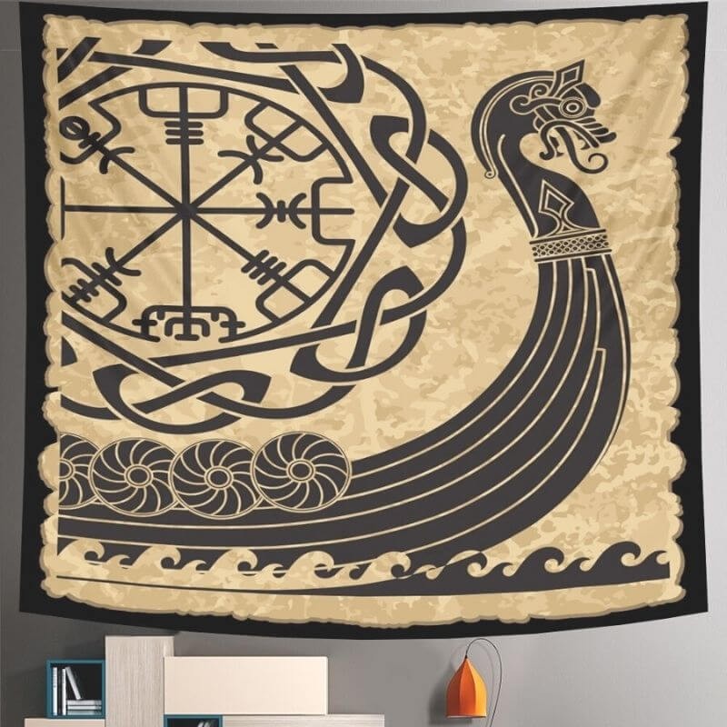 Drapeau Viking Snekkja — vue 2