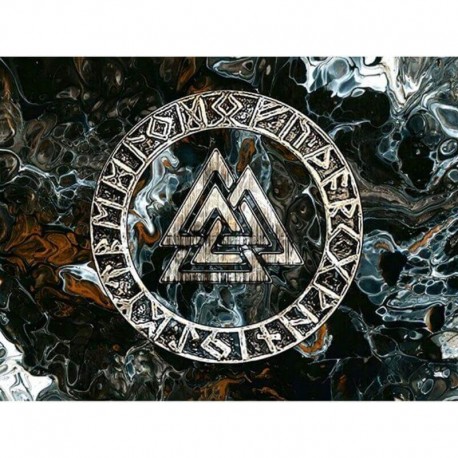 Drapeau Viking Valknut — vue 2