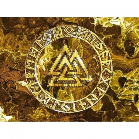 Drapeau Viking Valknut — vue 4