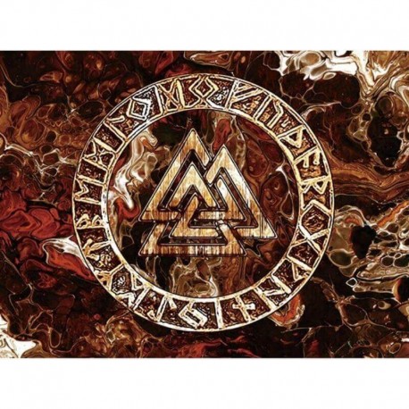 Drapeau Viking Valknut — vue 3