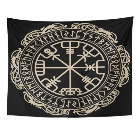 Drapeau Viking Vegvisir