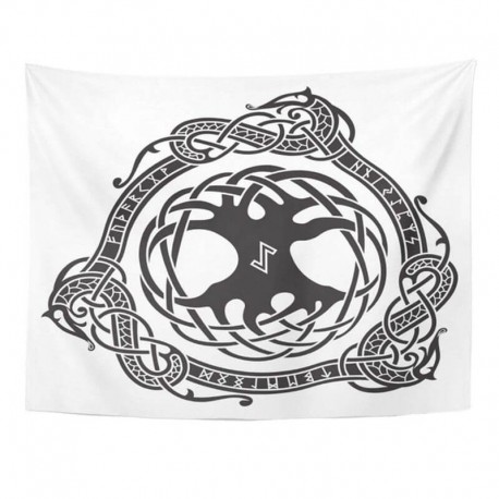 Drapeau Viking Yggdrasil