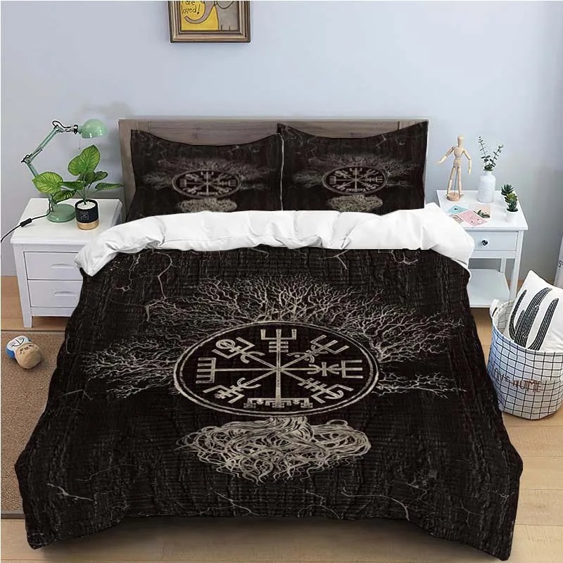 Housse de couette viking arbre de vie d'automne