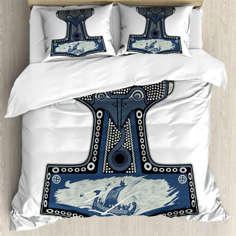 Housse de couette viking marteau de thor