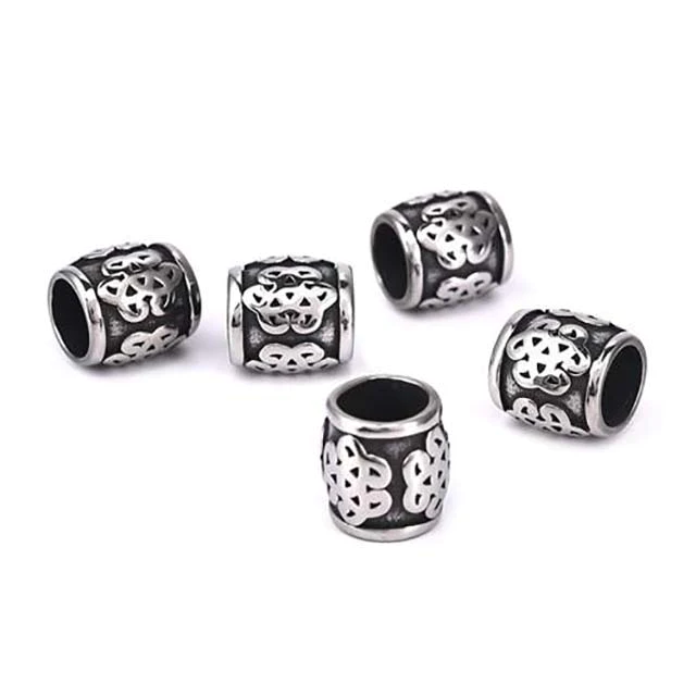 LOT DE 5 PERLES NŒUD CELTIQUE