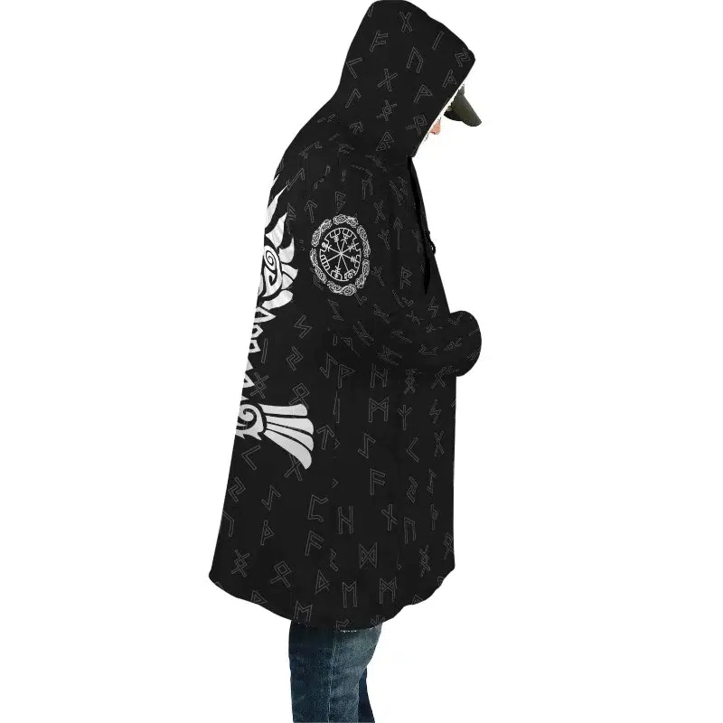 MANTEAU VIKING CORBEAU MUNIN — vue 2