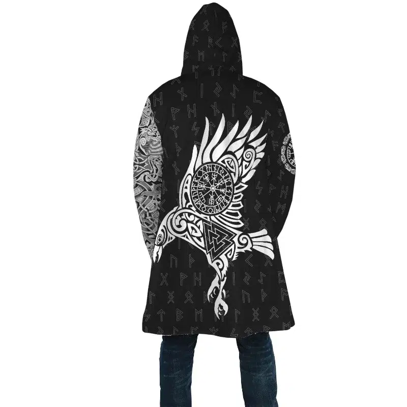 MANTEAU VIKING CORBEAU MUNIN — vue 3