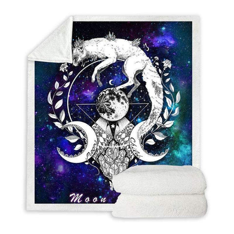 PLAID LOUP ASTROLOGIE — vue 2