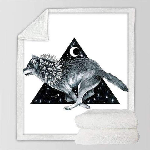 PLAID LOUP MAISON DU MONDE — vue 2