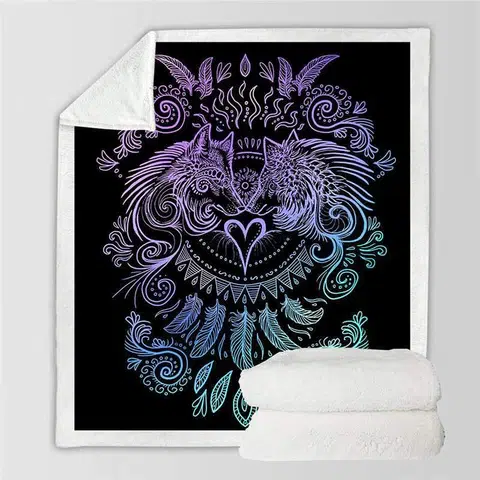 PLAID LOUP AMOUREUX — vue 2