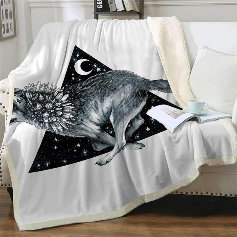 PLAID LOUP MAISON DU MONDE