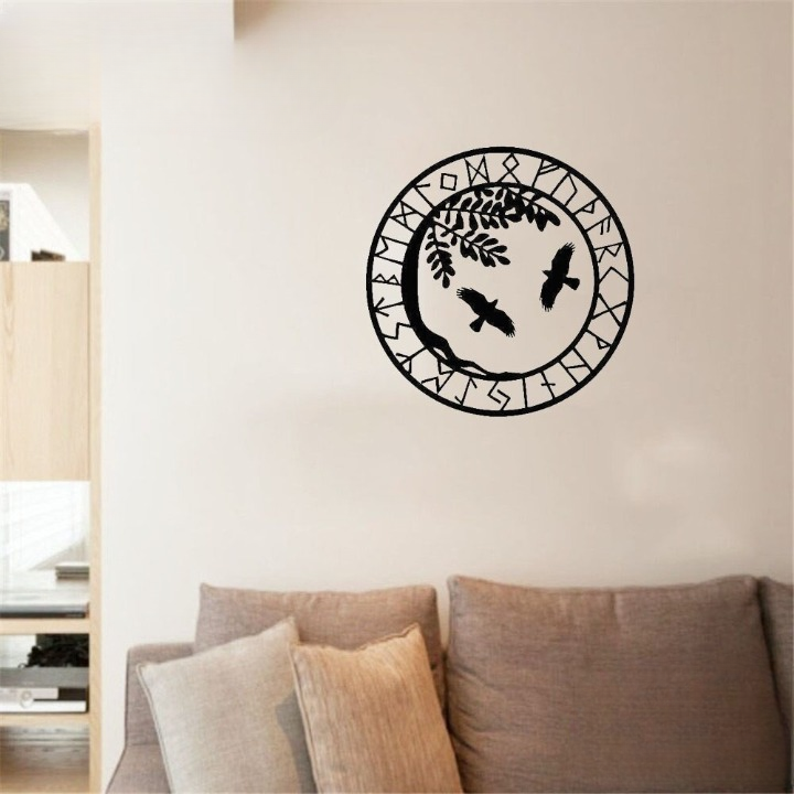 Stickers Aigle Viking | Noir et Blanc — vue 2