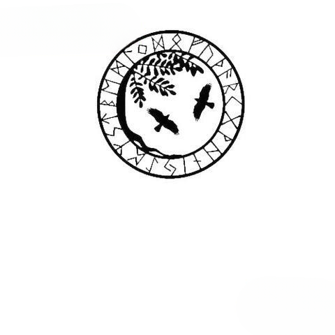 Stickers Aigle Viking | Noir et Blanc