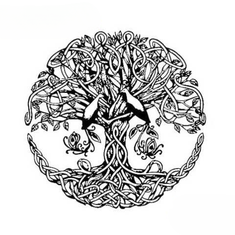 Stickers Arbre De Vie | Noir et Blanc