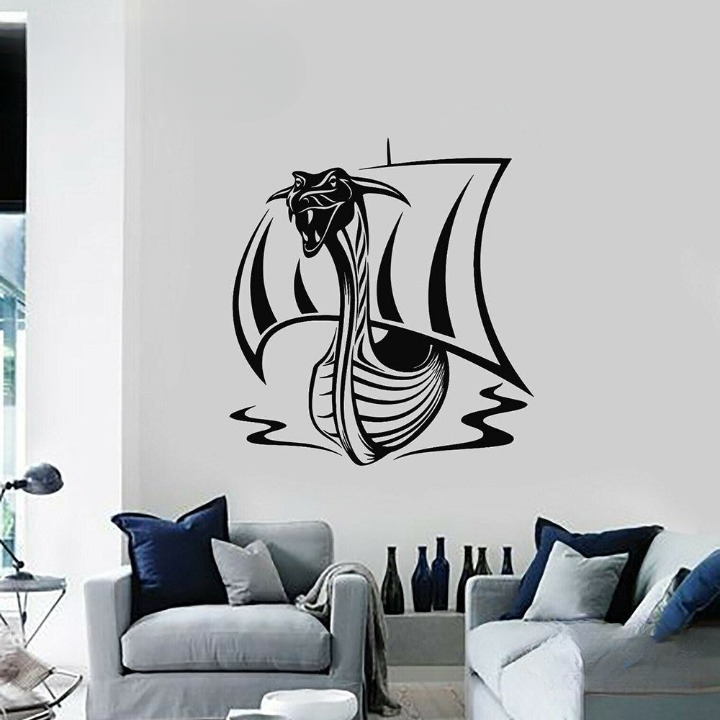 Stickers Drakkar | Noir et Blanc — vue 2