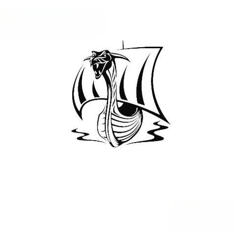 Stickers Drakkar | Noir et Blanc