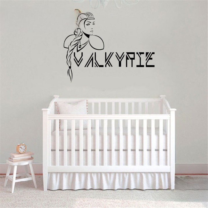 Stickers Guerrière Valkyrie | Noir et Blanc — vue 2