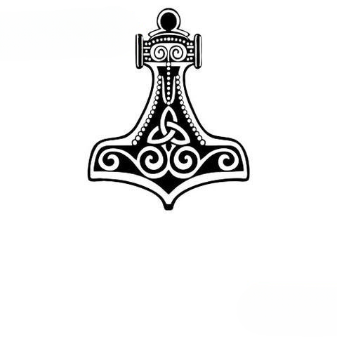 Stickers Mjollnir | Noir et Blanc