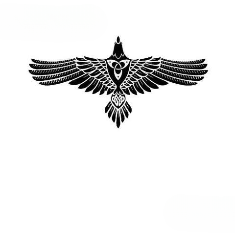 Stickers Oiseau Mythologie | Noir et Blanc