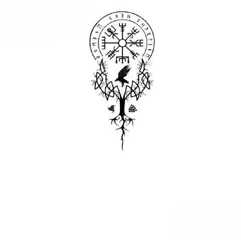 Stickers Symboles Vikings | Noir et Blanc