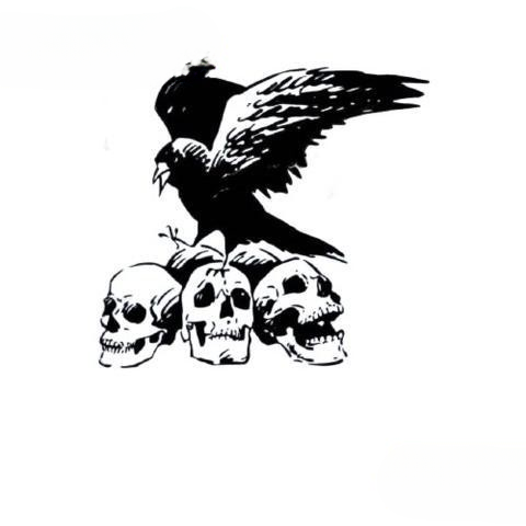 Stickers Tête De Mort | Noir et Blanc