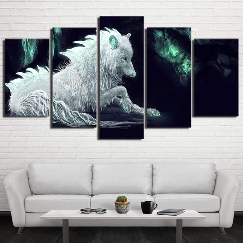 TABLEAU LOUP ABSTRAIT